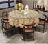 Simhomsen Beige Embroidered Lace Tablecloth - 72 Inch Round