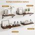 Shelves,16" Wx10 Set 2,Heavy Acovy Deep Floating D Floating Shelves for Wall of Duty Wood Floating Shelf with Metal