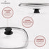 Cuisinel Cast Iron Square Grill Pan with Glass Lid, Pan Scraper, Handle Cover - 10.5" Pre-Seasoned