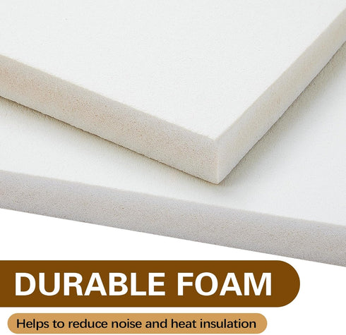 Pangda 4 Pcs Insulated Foam Panels Kit for Window Air Conditioner, 17 x 9 x 7/8 Inch, White with Top Seal Strip