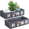Bathroom Decor Box, Toilet Paper Storage Box with Home Sign, Rustic Paper Holder for Farmhouse