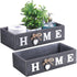 Bathroom Decor Box, Toilet Paper Storage Box with Home Sign, Rustic Paper Holder for Farmhouse