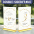 5x7 6 pack, Luxurious Acrylic Gold Frames, Stunning Photo Displays, Enhance Your Event Ambience with Exquisite Gold