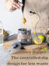 12oz Honey Jar, Honey Pot, Honey Dispenser Grey Ceramic Honey Jar with Wood Dipper & Lid Multi-Use for Fruit Syrup/Jam
