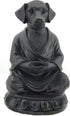 Bellaa 29608 Meditating Dog Statue, Cute Zen Buddha Yoga Pose Monk for Indoor and Outdoor Decor