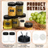 Uiifan 18 Pack 10 oz Spice Jars with Black Lids, Clear Plastic Spice Containers with Shaker Lids for Kitchen