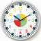 OWLCONIC Non Ticking Analog Clock for Kids, Teaching Clock for Wall, Silent Homeschooling Resource