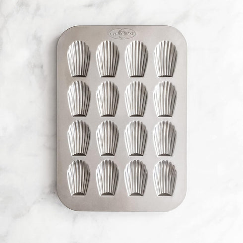 USA Pan Bakeware Madeleine Pan, 16-Well Aluminized Steel