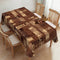 ZYPHORIEL Coffee Theme Rectangle Tablecloths Latte Coffee Table Cloths Dacorative Kitchen Dining Tablecloth