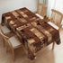 ZYPHORIEL Coffee Theme Rectangle Tablecloths Latte Coffee Table Cloths Dacorative Kitchen Dining Tablecloth