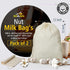 2 (12 12 Inch) 100% SUFANIQ Nut Milk Bag - Bags x Unbleached Cotton Cheese Cloth Bag for Straining, Premium Nut Milk