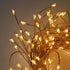 240 10ft QBIS LED Christmas Cluster Lights, Warm White Fairy Lights on Copper Wire, Plug in, Christmas Tree Lighting