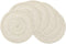SHACOS Round Placemats Set of 6, Boho Braided Bordered Placemats 15 inch for Dining Tables, Wedding Holiday Party