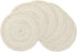 SHACOS Round Placemats Set of 6, Boho Braided Bordered Placemats 15 inch for Dining Tables, Wedding Holiday Party