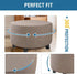 ADPON Ottoman Cover Stretch Ottoman Slipcover Round Ottoman Storage Cover Folding Stool Covers Furniture Protector
