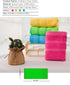 MEMRUI Multicolor Fingertip Towels for Bathroom, Kid's Face Towels, 10 x 18 Inches, 4 Pcs