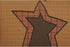 VHC Brands Stratton Applique Star Pillow - 12x12 Country Primitive Bedding Accessory in Tan