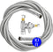 Refrigerator Ice Maker Water Line Kit, 10' Braided Stainless Steel Fridge Water Line with Compression Fittings