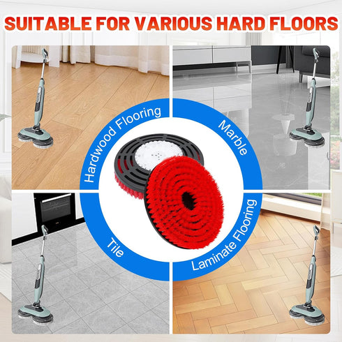 Vanclearidea 2 Pack S7000/S8201/S8001/S7201 Upgraded Replacement Pads for Shark Steam Mop - Advanced Scrubbing Brush