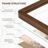 5x7 3 Pack, 5 7 4x6 5x7 Fun Memories Picture Frame USA-Sourced Walnut Wood Photo Frames with Plexiglass, Handcrafted