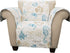 71" 75" Lush Decor Harbor Life Furniture Protector, Arm Chair, W x L, Blue & Taupe - Chair Cover - Nautical - Armchair