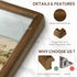 5x7 4x6, 5 7 Picture Frame with HD Tempered Glass, USA-Sourced Walnut Wood Photo Frame Matted to Rounded Corner x
