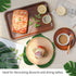 74 Pcs Artificial Palm Leaves, 7 Kinds Tropical Fake Leaves for Safari Jungle Hawaiian Dinosaur Luau Party Decoration