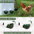 12 Pack, Chicken Water Cups Automatic Filling Waterer Feeder Bowl, Gravity Poultry Watering System, Chicken Water