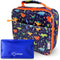 Dinosaur Lunch Box for Boys with Ice Pack, Insulated Bag for Toddlers Kids, BPA Free, Blue Orange Dino