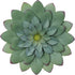 Everydecor Metal Flowers Wall Decor, Hand Painted Green 3D Succulent Art for Living Room, Bedroom, Kitchen, Bathroom -