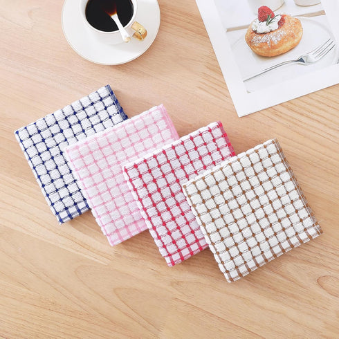 24 Pack 12 12 Inches Kitinjoy Cotton Terry Kitchen Dish Cloths, x Super Soft and Absorbent Dish Rags, Quick Drying Dish