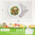 Set 2 17.5x12 CraftyCrocodile Clear Plastic Placemats of - Vinyl Table Protector for Dining, Kitchen, Office, Painting