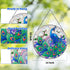 MUMTOP Stained Glass Window Hanging-Suncatcher for Window - Peacock Window Suncatcher Hanging Ornaments Wall Art, Hand-Painted Glass Panel Home Decor for Grandma Gift Idea 12 Inch