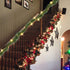 14.8 50 Nerosun FT Artificial Christmas Garland, Pre-Lit LED Mini String Lights Battery Operated Xmas Garland for Home