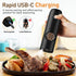 Set, 2 Pack Electric Salt and Pepper Grinder USB Rechargeable Kitchen Gadgets-Automatic Salt and Pepper Mill