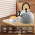 Lily's Home 2 Quart Stainless Steel Whistling Tea Kettle, Perfect Stovetop Tea and Water Boiler for Home, Dorm,