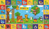 3x5 36"x60" Upgrade Ultra Non Slip ABC Rugs for Kids Playroom, Washable Alphabet Floor Play Mat for Toddlers Baby