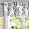 DriftAway Tree Branch Abstract Ink Printing Lined Thermal Insulated Window Curtain Valance 52 Inch by 14 Inch