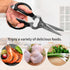 Seki Japan Left Handed Multifunctional Kitchen Scissors - Stainless Steel Blade Soft Grip Kitchen Shears