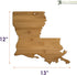 Totally Bamboo Louisiana State Shaped Bamboo Serving and Cutting Board