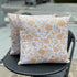 Original Timeless Design Yellow Watercolor Floral Set of 2, 18x18 inch Double-Sided Print Soft Cotton Canvas Throw