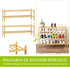 2-Tier Closet BMOSU Bamboo Extended Shoe Rack Premium Stackable Shoe Shelf Storage Organizer for Hallway Living Room