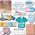 Nezyo 12 Pcs Nurse Refrigerator Magnets, Funny Nursing Magnetic Stickers, Cute Medical