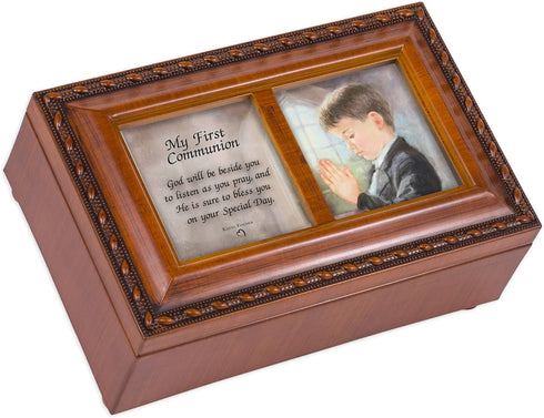 Cottage Garden First Communion God Beside You Music Box - Plays Handel's Hallelujah