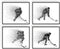Set of 4 Unframed Hockey Wall Art Prints (8x10) - Ice Hockey Posters for Bedroom, Man Cave, Decor for Kids