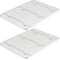 TeamFar Set of 2 Stainless Steel Cooling Racks, 16.5’’ x 11.5’’ Baking Racks for Oven Cooking, Fits Half Sheet Pan