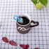 Numola 2Pcs Stainless Steel Fine Mesh Tea Infuser with Drip Tray for Tea Cups, Mugs, Teapots (Red & Blue)