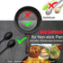 Patelai 4 Pieces Small Silicone Spoons, Multicolored Nonstick Kitchen Serving and Stirring Tools