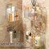 2 Packs Lae Nuvole Cabinet Door Organizer Wall Mounted Shower Basket, Shower Caddy Stackable Plastic Adhesive Organizer