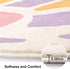 3' 4' Lukinbox Butterfly Kids Rug for Girls Bedroom, Ultra Soft Play Mat for Room, Colorful Non Slip Nursery Area Rug